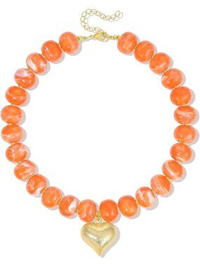 Chunky Resin Beaded Necklace for Women | Statement Jewelry | Trendy Accessory